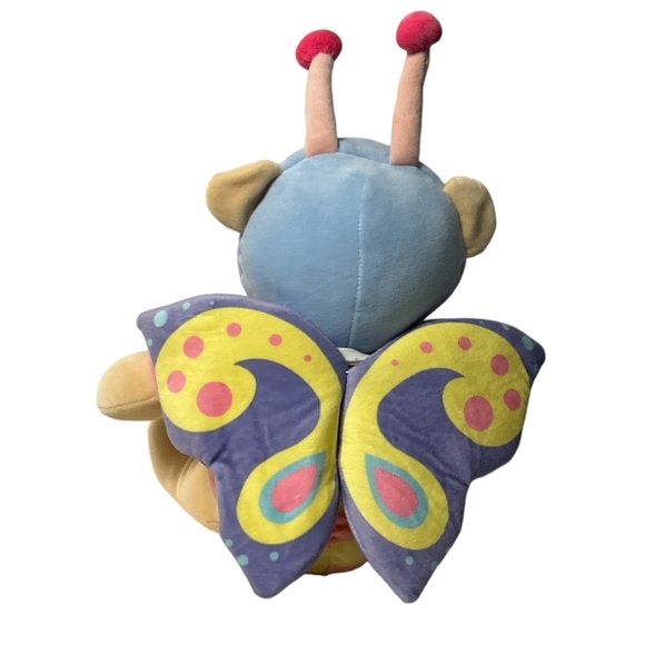 Kaisiyang Plush Bear With Butterfly Wings. 9” White Happy Mother’s Day Bib NWOT - Picture 3 of 16